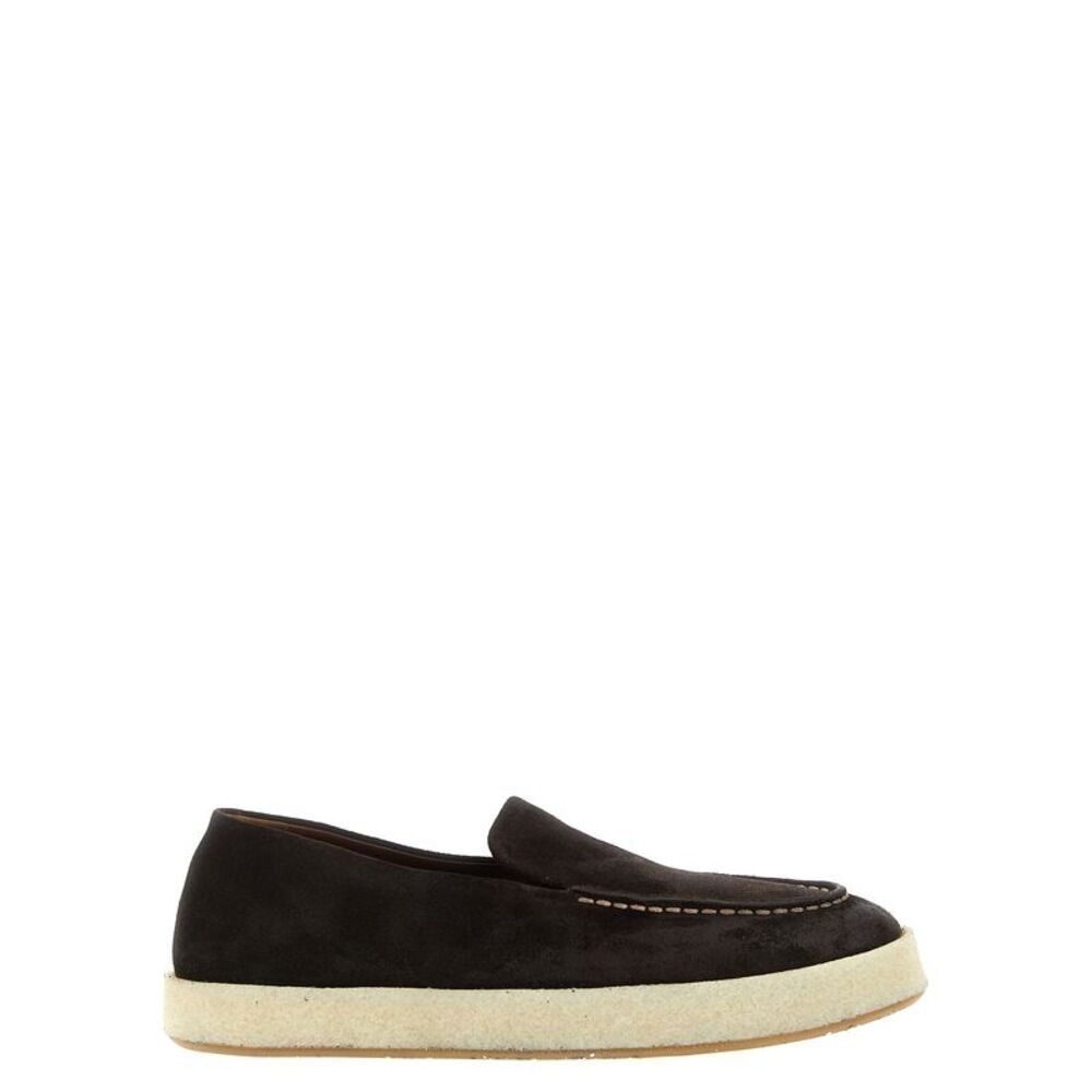 Marsell Brown Leather Slip-On Men's Loafers